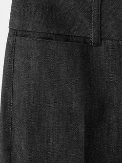 Mango Mid Rise Flared Jeans, Black - view 2, Black