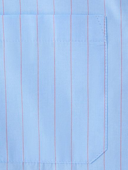 Mango Stripe Long Sleeve Shirt, Blue - view 2, Blue
