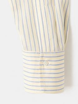 Mango Stripe Oversized Shirt, Pastel Yellow - view 2, Pastel Yellow