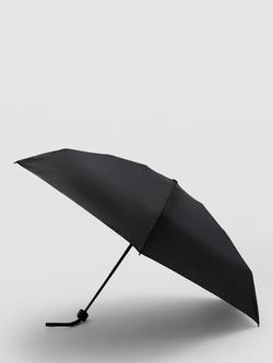Mango Compact Wind Resistant Travel Umbrella, Black, Black