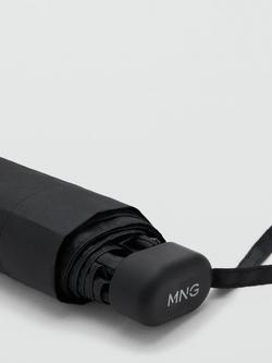 Mango Compact Wind Resistant Travel Umbrella, Black - view 2, Black