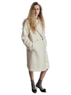 Mango Textured Oversized Coat, Raw
