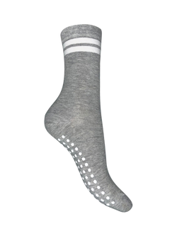 Charnos Active Gripper Ankle Socks, Grey/Cream