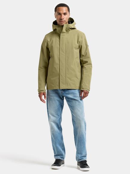 Didriksons Logan Waterproof & Windproof Shell Jacket - view 2, Olive Green