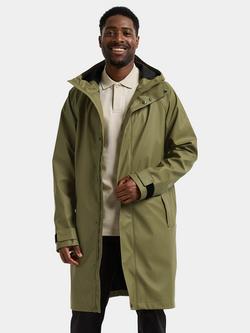 Didriksons Noah Waterproof Longline Jacket, Olive Green