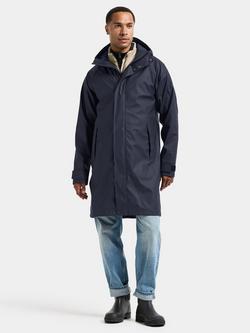 Didriksons Noah Waterproof Longline Jacket - view 2, Dark Night Blue
