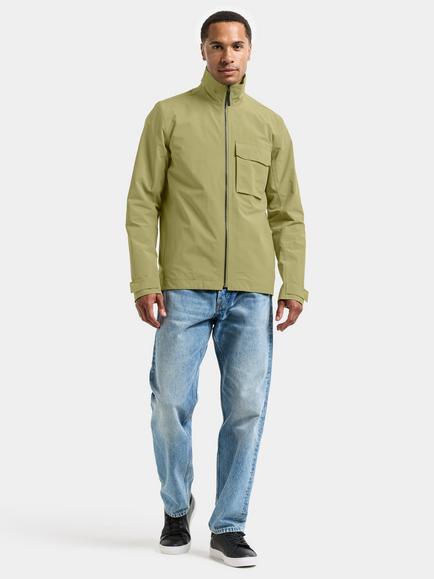 Didriksons Tyler Waterproof & Windproof Shell Jacket - view 2, Olive Green