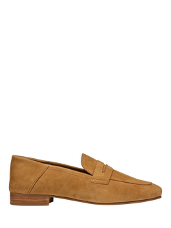 Geox Mantinea Leather Loafers, Cognac, Cognac