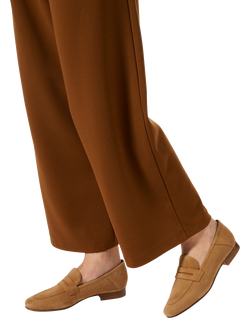 Geox Mantinea Leather Loafers, Cognac - view 2, Cognac