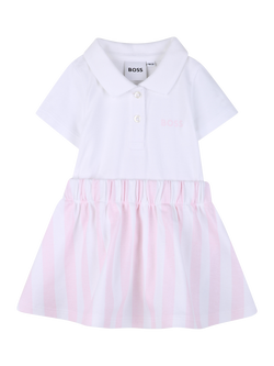HUGO BOSS Baby 2-in-1 Flared Cotton Dress, Festival Bloom, Festival Bloom