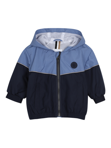 BOSS Baby Zip Front Windbreaker Jacket, Navy