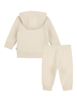 BOSS Baby Logo Stripe Tracksuit Set, Sand - view 2, Sand