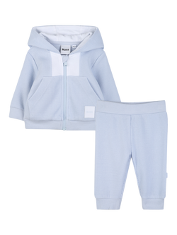 BOSS Colour Block Tracksuit Set, Pale Blue, Pale Blue