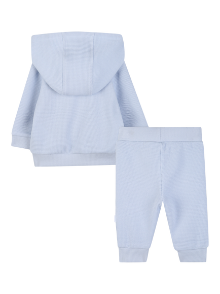 BOSS Colour Block Tracksuit Set, Pale Blue - view 2, Pale Blue
