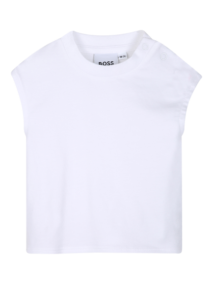 HUGO BOSS Baby T-Shirt and Short Dungarees Set, Festival Bloom - view 2, Festival Bloom