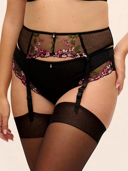 Fantasie Eliyse Suspender Belt, Black, Black
