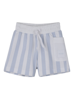HUGO BOSS Baby T-Shirt and Striped Shorts Set, Pale Blue - view 2, Pale Blue