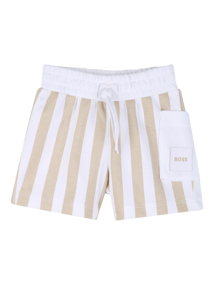 HUGO BOSS Baby T-Shirt and Shorts Set, Stone - view 2, Stone