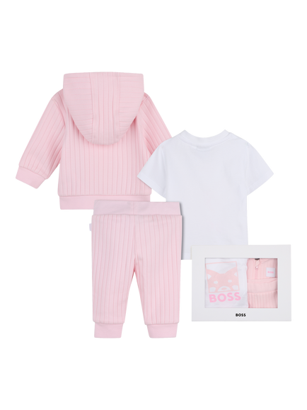 HUGO BOSS Baby 3 Piece Outfit Set, Festival Bloom - view 2, Festival Bloom