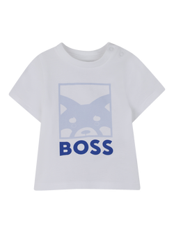 HUGO BOSS Baby Hoodie, T-Shirt and Trousers Set, Pale Blue - view 2, Pale Blue