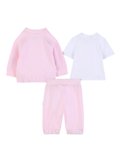 HUGO BOSS Baby Varsity Jacket, T-Shirt and Trousers Set, Festival Bloom - view 2, Festival Bloom