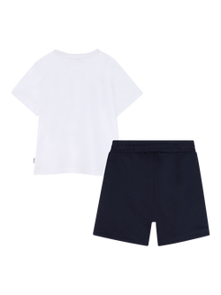 HUGO BOSS Baby T-Shirt & Shorts Gift Set, Navy - view 2, Navy