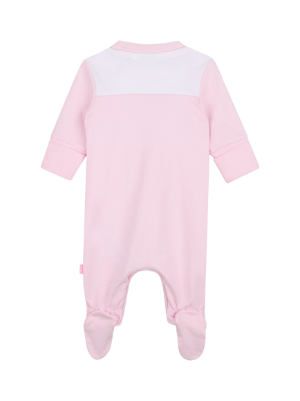 HUGO BOSS Baby Double B Piped Sleepsuit, Festival Bloom - view 2, Festival Bloom