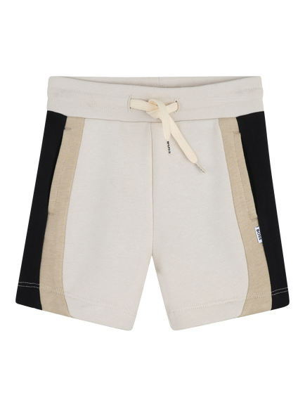 HUGO BOSS Baby Fleece Drawstring Bermuda Shorts, Sand, Sand