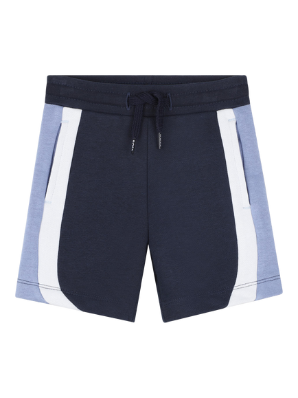 HUGO BOSS Baby Fleece Drawstring Bermuda Shorts, Navy, Navy