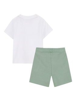 HUGO BOSS Baby Logo T-Shirt and Shorts Set, Green Bay - view 2, Green Bay