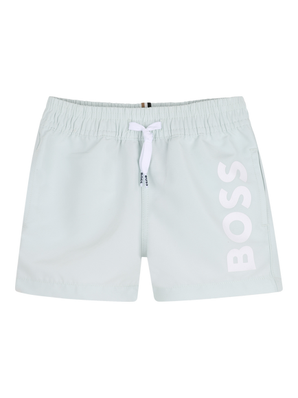 HUGO BOSS Baby Logo Swim Shorts, Sprout Green, Sprout Green