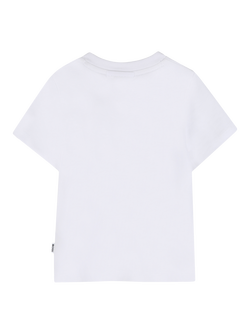 HUGO BOSS Baby Short Sleeve Badge Print T-Shirt, White - view 2, White