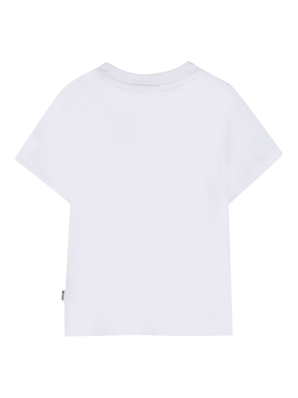 HUGO BOSS Baby Short Sleeve Badge Print T-Shirt, White - view 2, White
