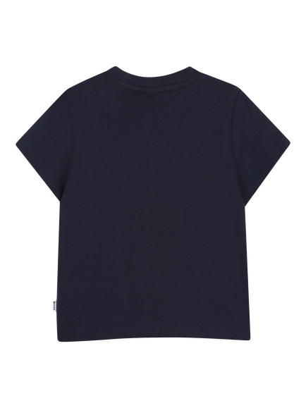 HUGO BOSS Baby Short Sleeve Logo Graphic T-Shirt, Navy - view 2, Navy