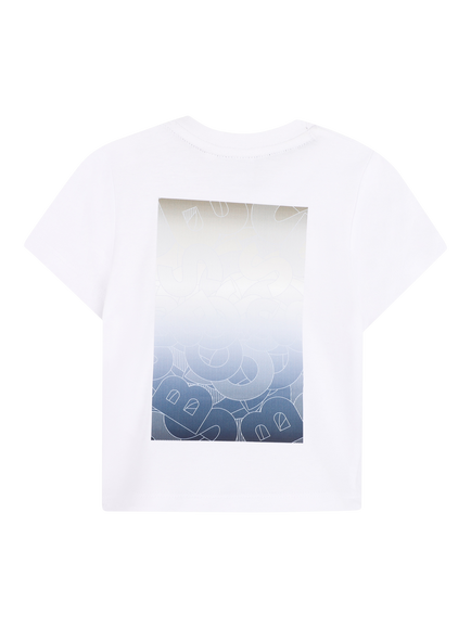 HUGO BOSS Baby Short Sleeve Back Print T-Shirt, White - view 2, White