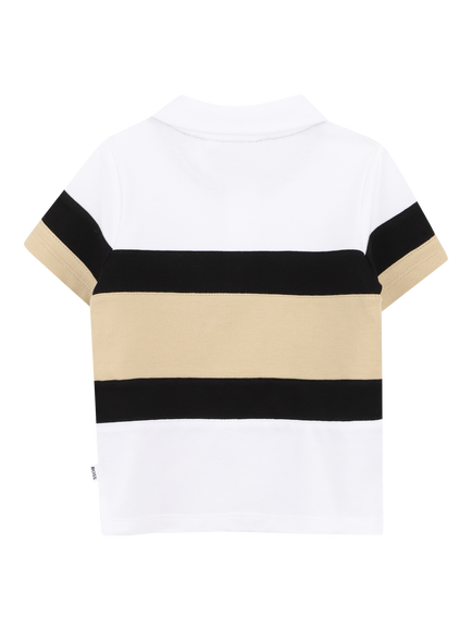 HUGO BOSS Baby Stripe Polo Shirt, White - view 2, White