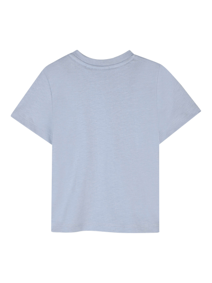 HUGO BOSS Baby Short Sleeve Logo T-Shirt, Pale Blue - view 2, Pale Blue