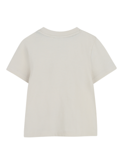 HUGO BOSS Baby Short Sleeve Logo Print T-Shirt, Sand - view 2, Sand