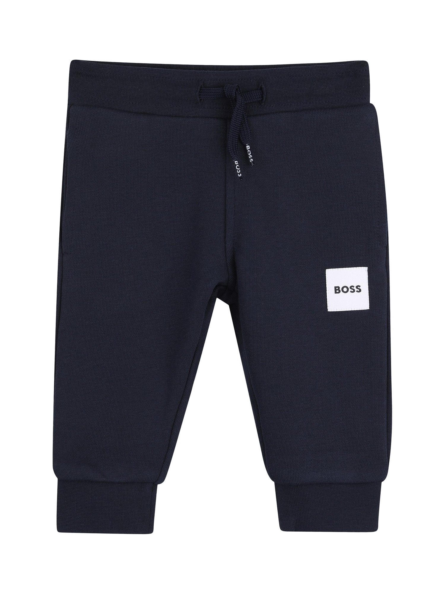 HUGO BOSS Baby Thigh Patch Logo Joggers, Navy
