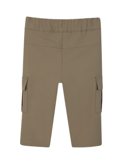 HUGO BOSS Baby Fleece Drawstring Cargo Trousers, Dark Stone - view 2, Dark Stone