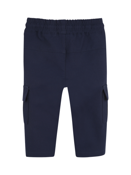HUGO BOSS Baby Cargo Joggers, Navy - view 2, Navy