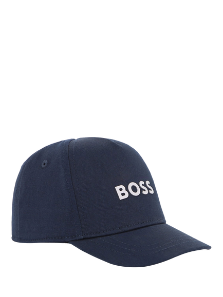 HUGO BOSS Kids' BOSS Logo Baseball Cap, Navy, Navy
