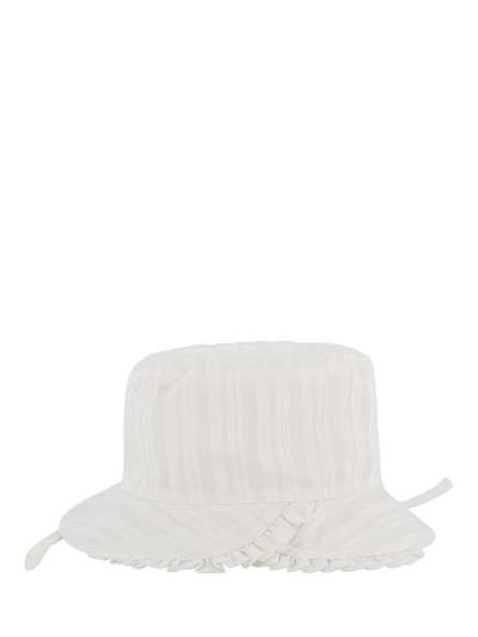 HUGO BOSS Baby Frill Edge Bucket Hat, White - view 2, White