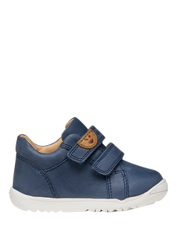 Geox Baby Macchia Mid-Cut First-Steps Trainers, Navy, Navy