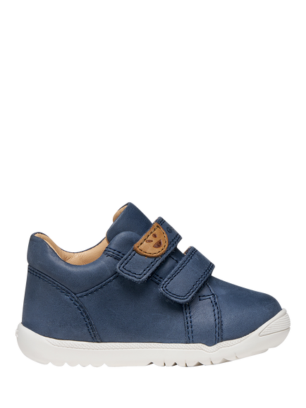 Geox Baby Macchia Mid-Cut First-Steps Trainers, Navy, Navy