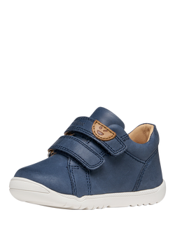 Geox Baby Macchia Mid-Cut First-Steps Trainers, Navy - view 2, Navy