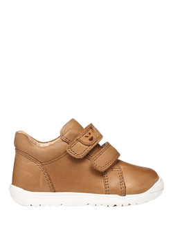 Geox Baby Macchia Mid-Cut First-Steps Trainers, Whiskey, Whisky