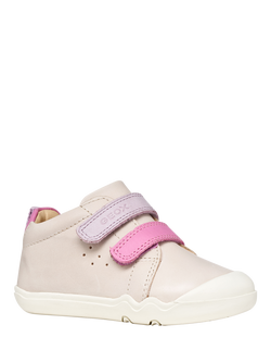 Geox Baby Steppieup Trainers, Pink/White - view 2, Pink/White