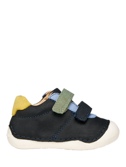 Geox Baby Tutim Nubuck and Suede Shoes, Navy/Dark Sky, Navy/Dark Sky