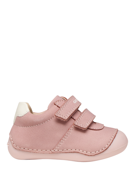 Geox Baby Tutim Trainers, Pink/White, Pink/White